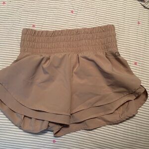 Calia Tan Elastic Waist Shorts